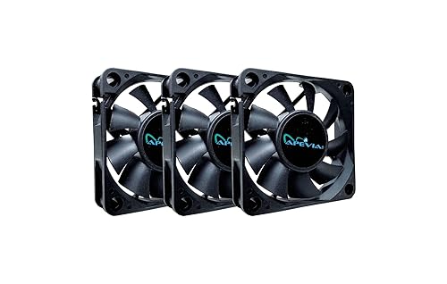 Apevia CF6015S-3 (3 Pk) 60mm x 60mm x15mm Black Case Fan W/4PIN Molex + 3PIN Motherboard Adapter