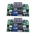 2PCS LM2596 Green Board Double Button 2PACK LM2596 Buck Converter Step Down Adjustable Voltage Regulator DC 4-40V to 1.25-37V Buck Converter with LED…