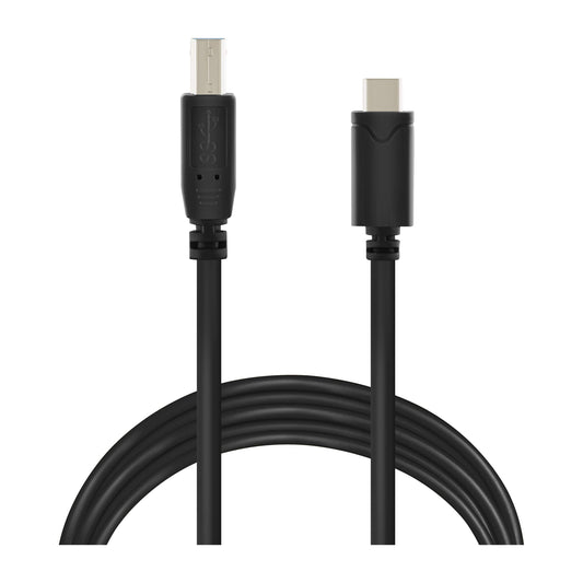 20ft USB Type C to USB Type B 3.0 - Tethering Cable Compatible with MacBook Pro, HP, Dymo, Epson, Brother, Xerox, Lexmark, Canon, Samsung and More