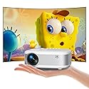 PANSEBA Mini Projector, 2025 Upgraded 1080P HD Projector, Portable Projector with Bluetooth, Movie Projector Compatible with Smartphone/Laptop/TV