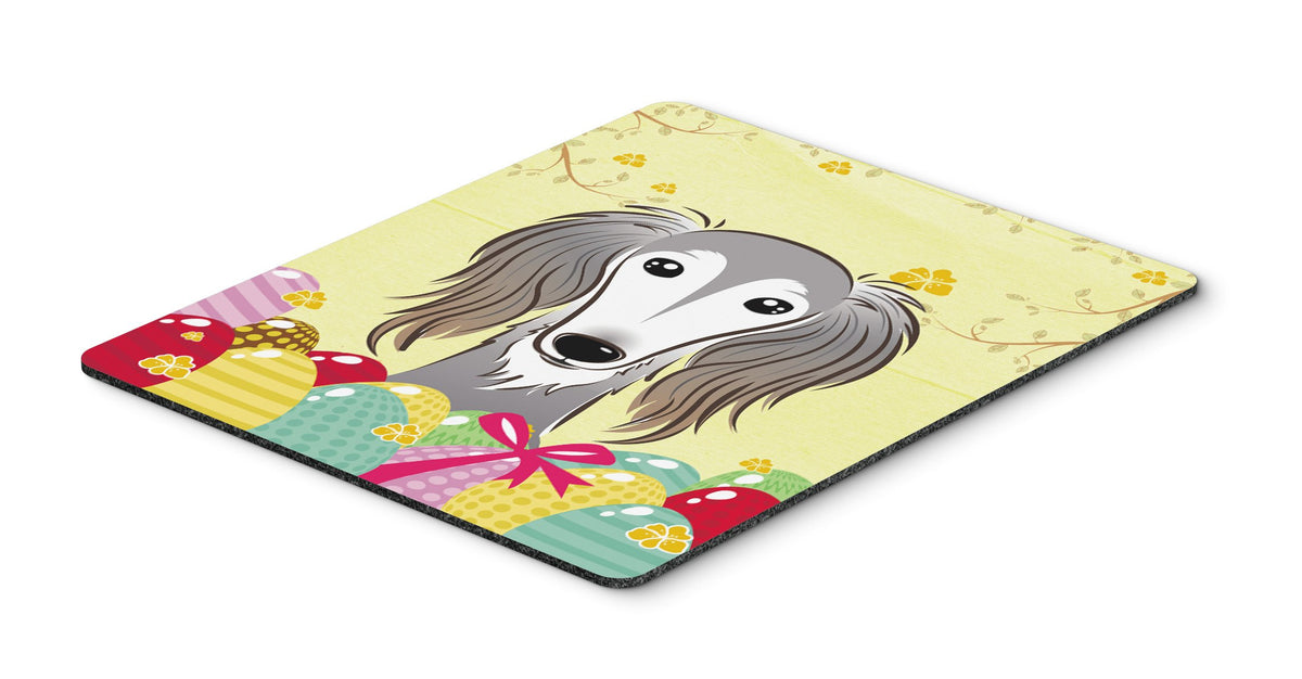 Caroline's Treasures BB1911MP Saluki Easter Egg Hunt Mouse Pad, Hot Pad or Trivet for Home Office Gaming Working Computers Laptop Mouse Mat,Washable