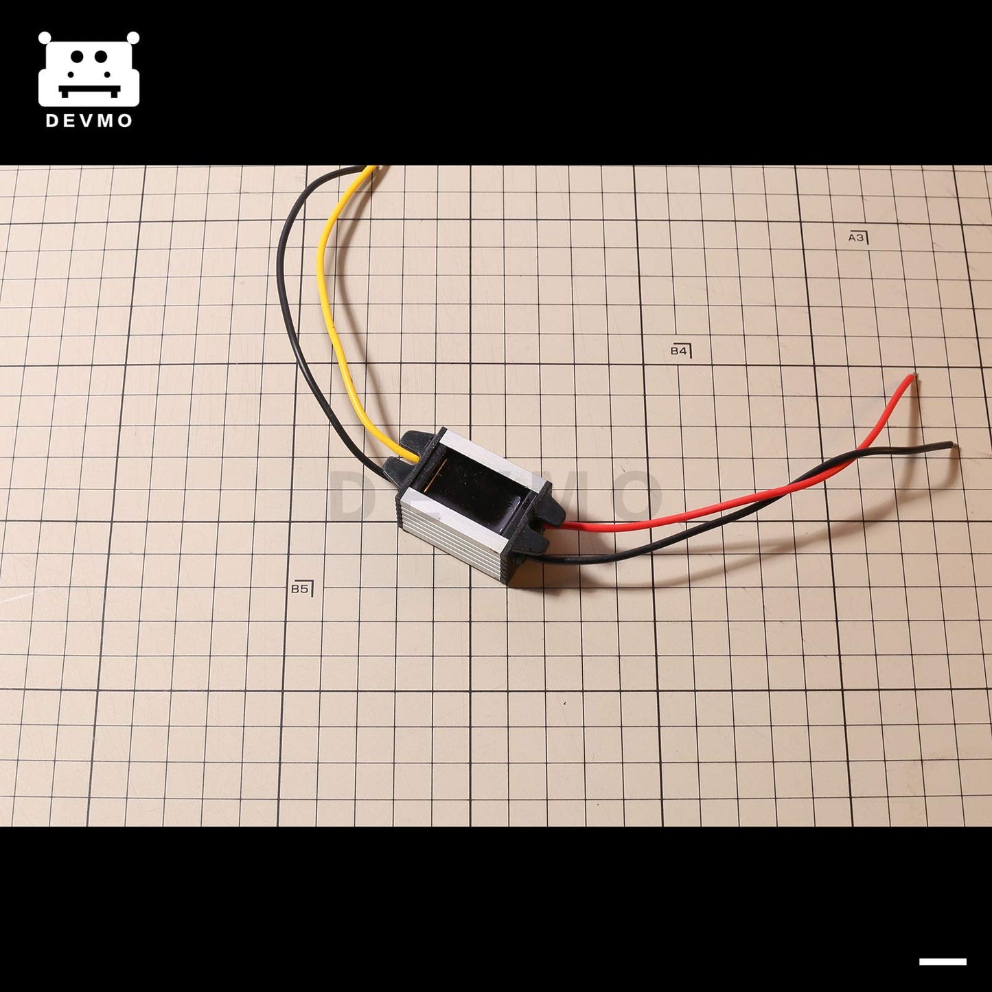 DEVMO Waterproof DC-DC Converter 12V Step Down to 5V USB Power Supply Voltage Regulator Module 3A 15W