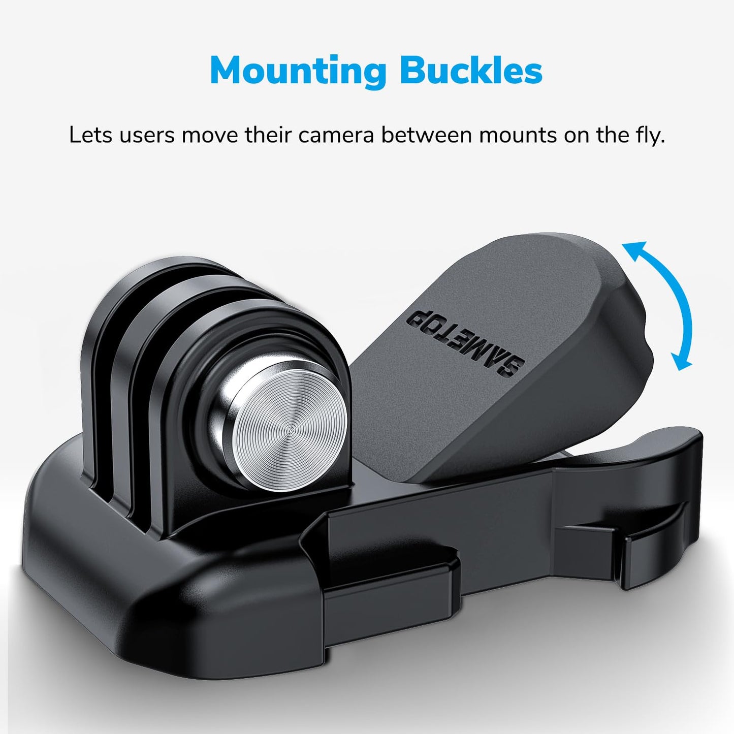 Sametop Helmet Sticky Mounts Adhesive Buckle Mount Screw Accessory Kit Compatible with GoPro Hero 13 12 11 10 Max 9 8 7 6 5 Session DJI Osmo Insta360