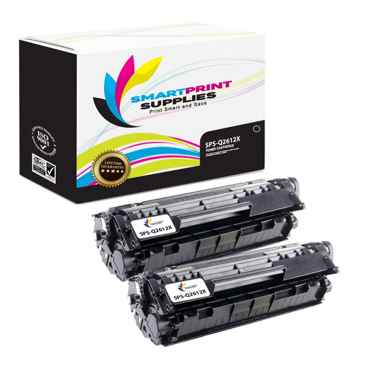 Smart Print Supplies Compatible 12X Q2612X Black High Yield Toner Cartridge Replacement for HP Laserjet 1010 1012 1015 3015 3050 Printers (4,000