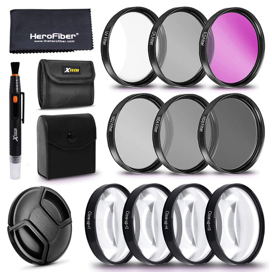 Filters for Canon EOS Rebel | 58MM Lens Attachments & Filters Accessory Bundle Kit for T8i T7 T7i T6i T6S T6 T5i T5 T3i SL3 SL2 SL1 EOS 90D 80D 77D