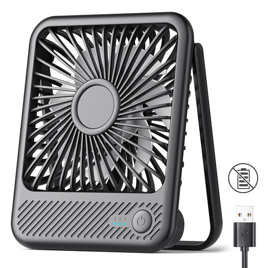 Koonie USB Desk Fan, Strong Wind Ultra Quiet Small Mini Fan