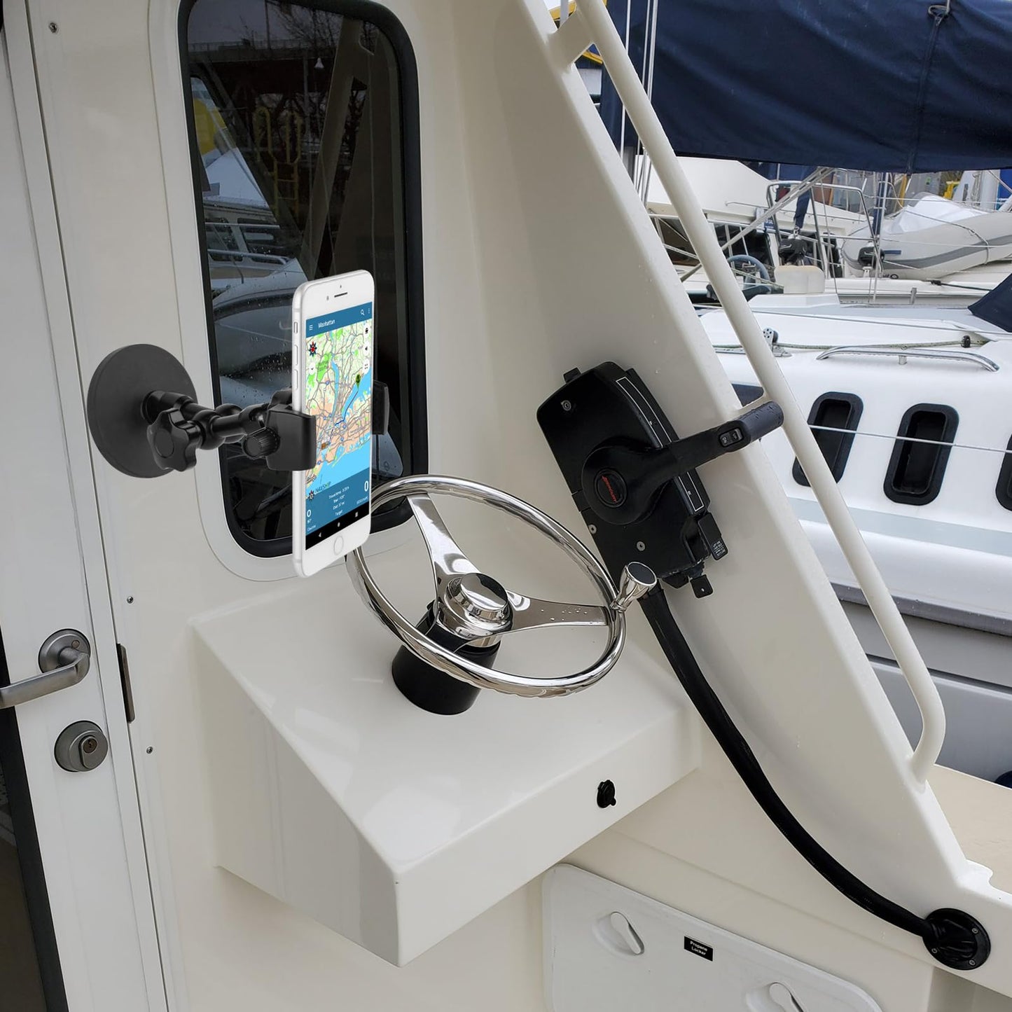 Mippko Magnetic Phone Holder,Heavy Duty Phone Mount for Truck/Tractor/Forklift/Boat/Motor Vehicles,Fit 3.5~7.5" iPhone/Nexus/Smartphone,360°Adjustable