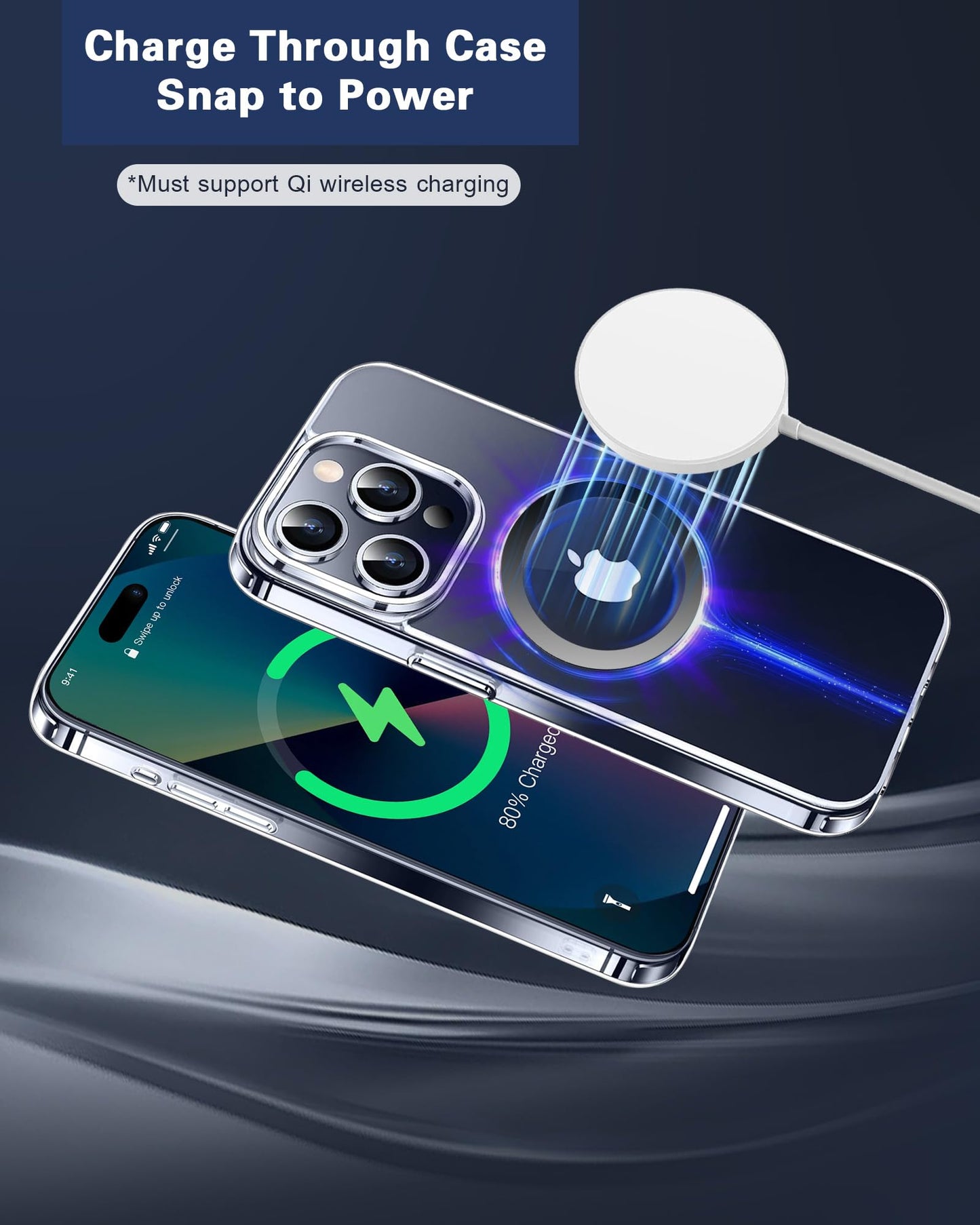 ?0.2mm Ultra-Thin? Aothey Magnetic Ring Sticker, Metal Magnetic Ring for Phone Cases & Wireless Charging, 6 Pack (Black)