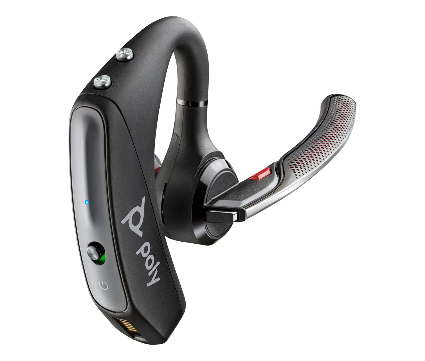 Poly Voyager 5200 Wireless Headset (Plantronics) - Single-Ear Bluetooth Headset w/Noise-Canceling Mic - Ergonomic Design - Voice Controls