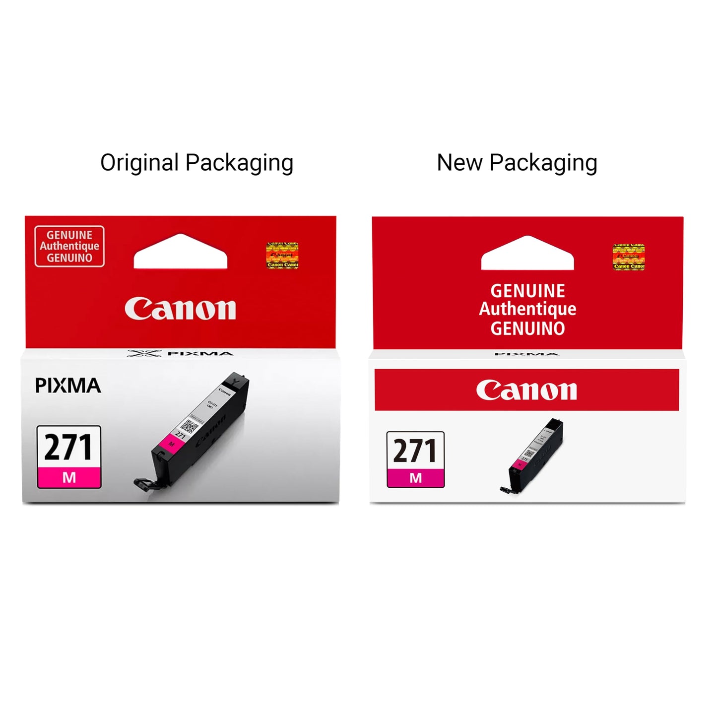 Canon CLI-271 Genuine Magenta Ink Tank, Compatible with MG6820, MG6821, MG6822, MG5720, MG5721, MG5722, MG7720, TS5020, TS6020, TS8020, and TS9020