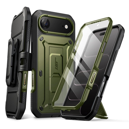 SUPCASE for iPhone Air Case with Camera Control Button (Unicorn Beetle Pro), [Built-in Kickstand & Screen Protector] [Military-Grade Protection] Heavy