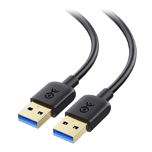 Cable Matters 2-Pack 5Gbps USB 3.0 Cable - 6ft, Male to Male USBA to USBA Cable, USB Cord, Black