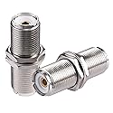 POBADY 2PCS UHF Female SO239 Bulkhead Connectors SO-239 UHF Female to UHF Female Bulkhead Connector Adapter PL-259 Connector for Ham Radio