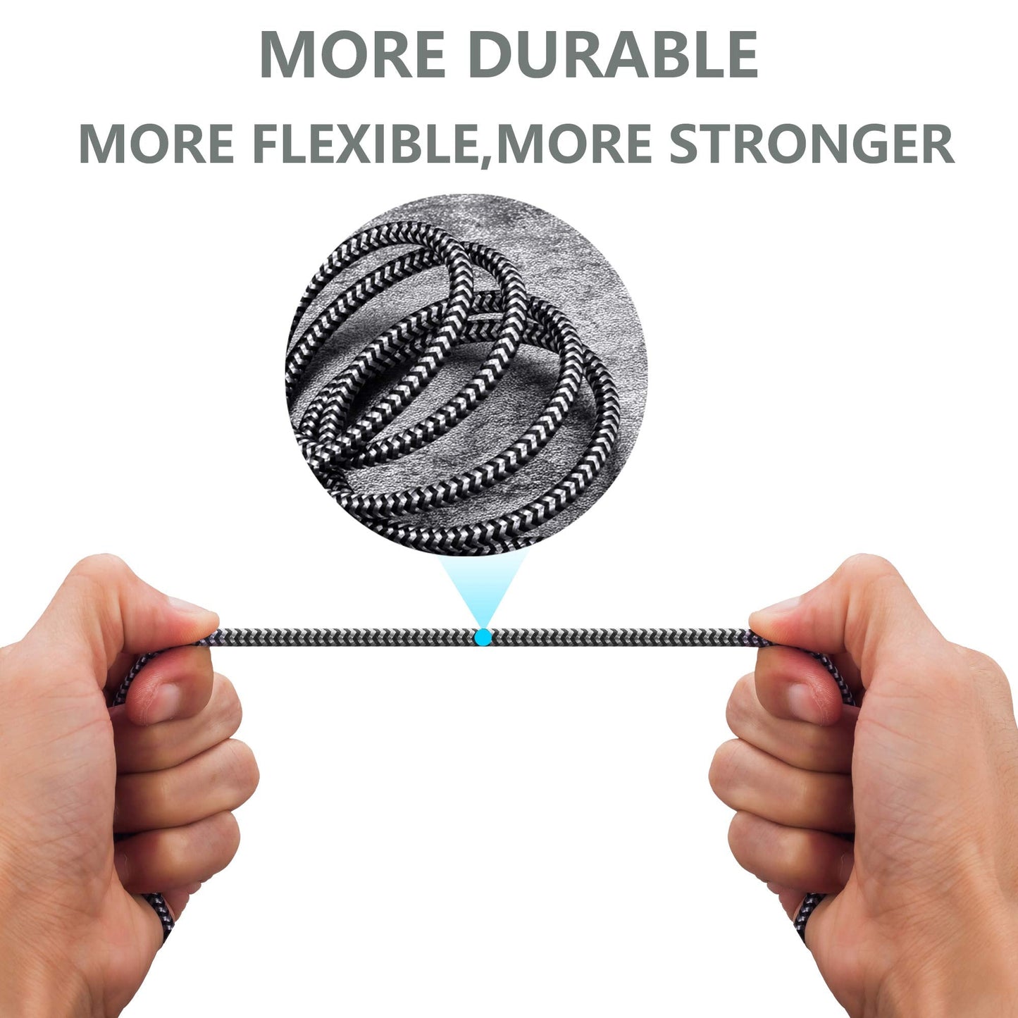 MORELECS Headphone Extension Cable 10ft - Aux 3.5mm Extension Cable Male to Female, 1/8 Inch TRS Stereo Audio Jack Extender for Car, Speaker, TV, PC (Audio Only, No Mic)