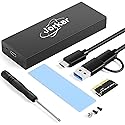 Jorkar External USB-C 3.2 SSD Enclosure for MacBook Air/Pro 12+16 PIN SSDs, Hard Drive Reader for A1466 A1465 A1502 A1398 SSDs mid 2013-2017, Portable