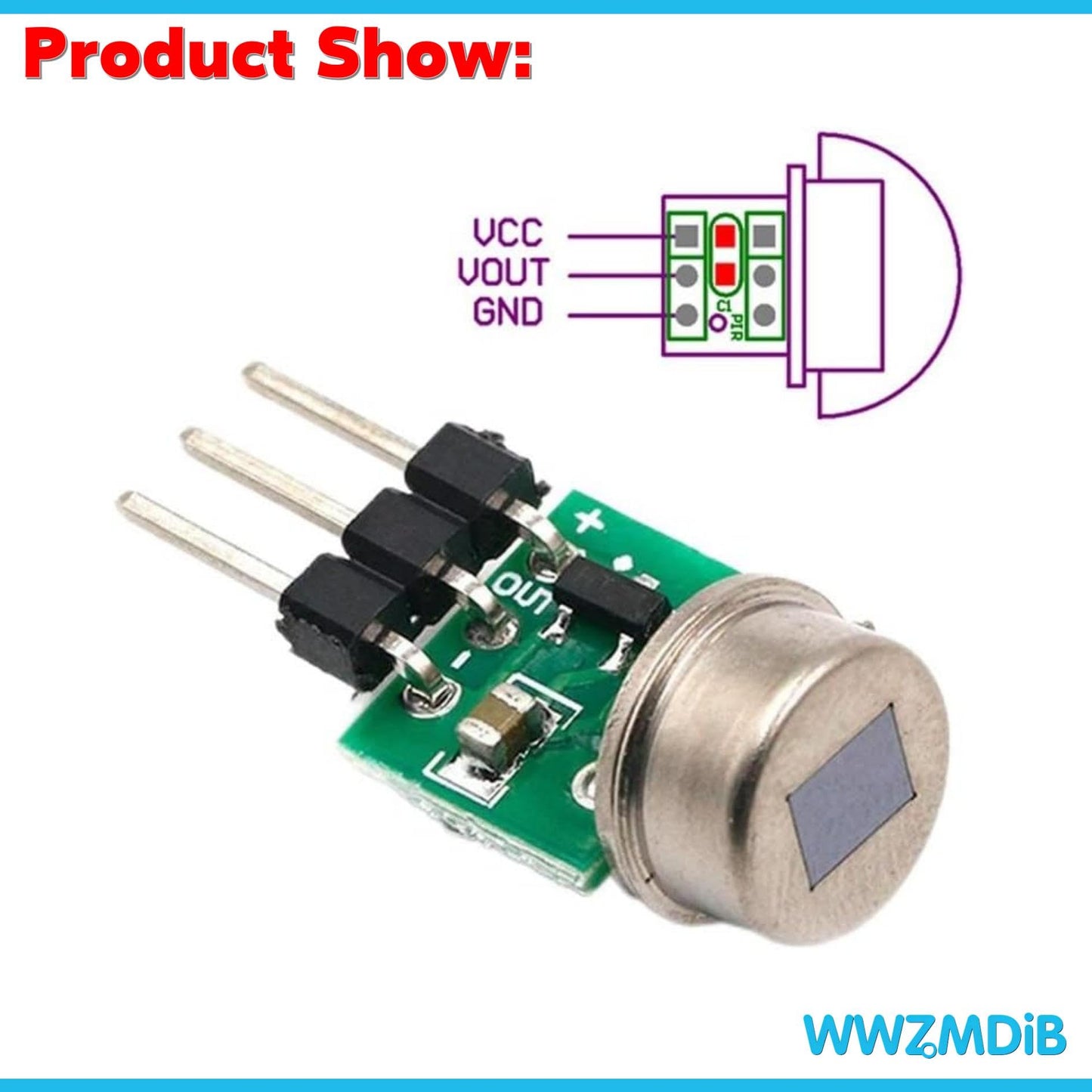 WWZMDiB 5Pcs AM312 Mini Pir Motion Sensor Module HC-SR312 IR Human Sensor for Arduino