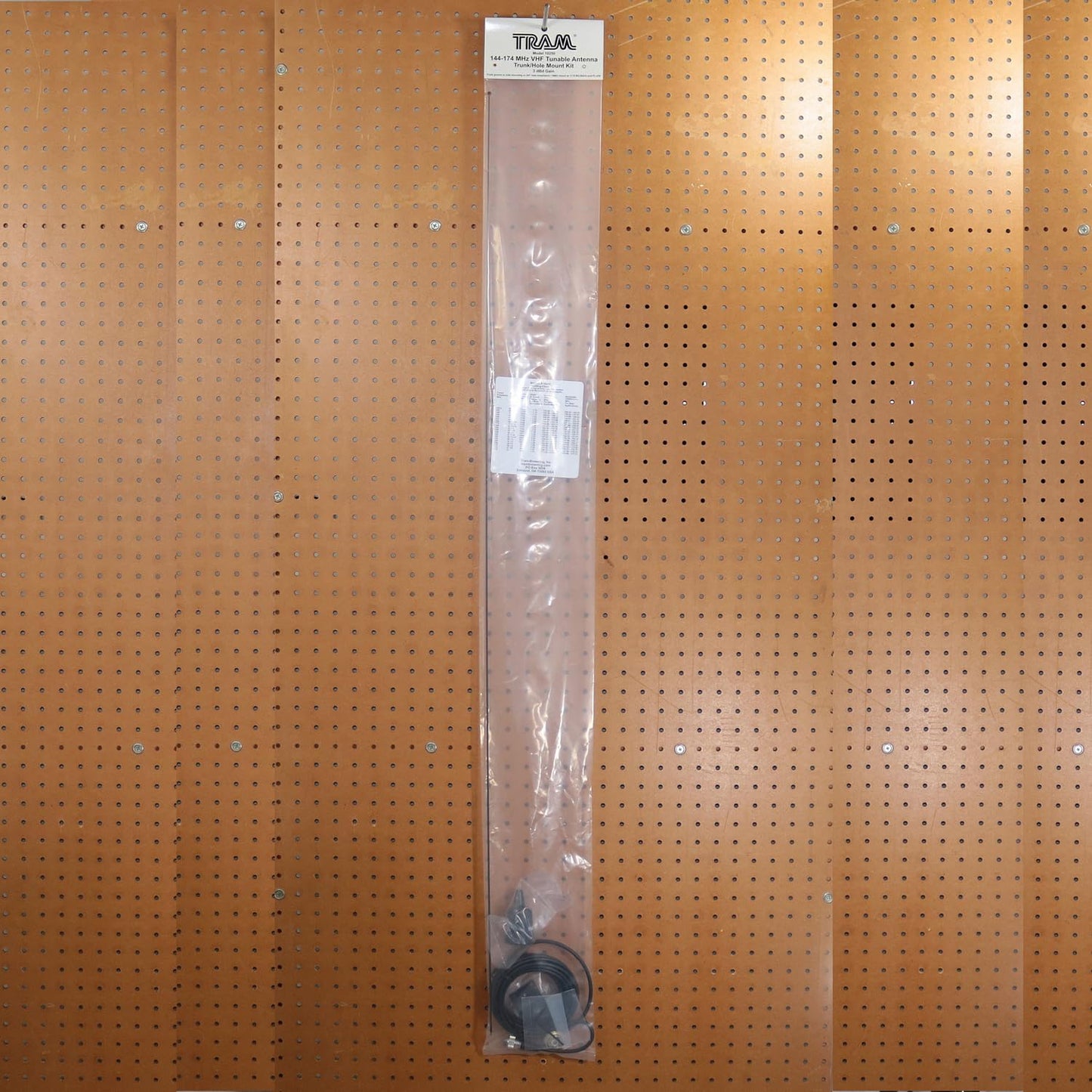Tram Tunable 144MHz-174MHz Tunable VHF 3dBd Gain Trunk or Hole Mount Antenna Kit with PL-259 Connector