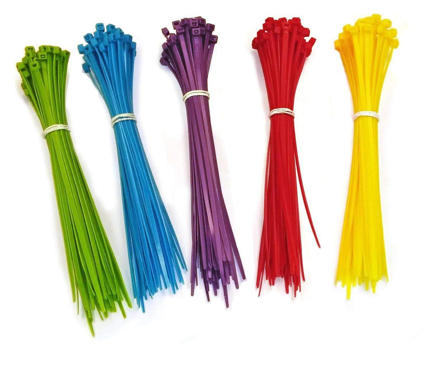 SYD CHEN 4 Inch Zip Ties (100 Pieces) 18lb Strength, Nylon Cable Wire Ties (Red)