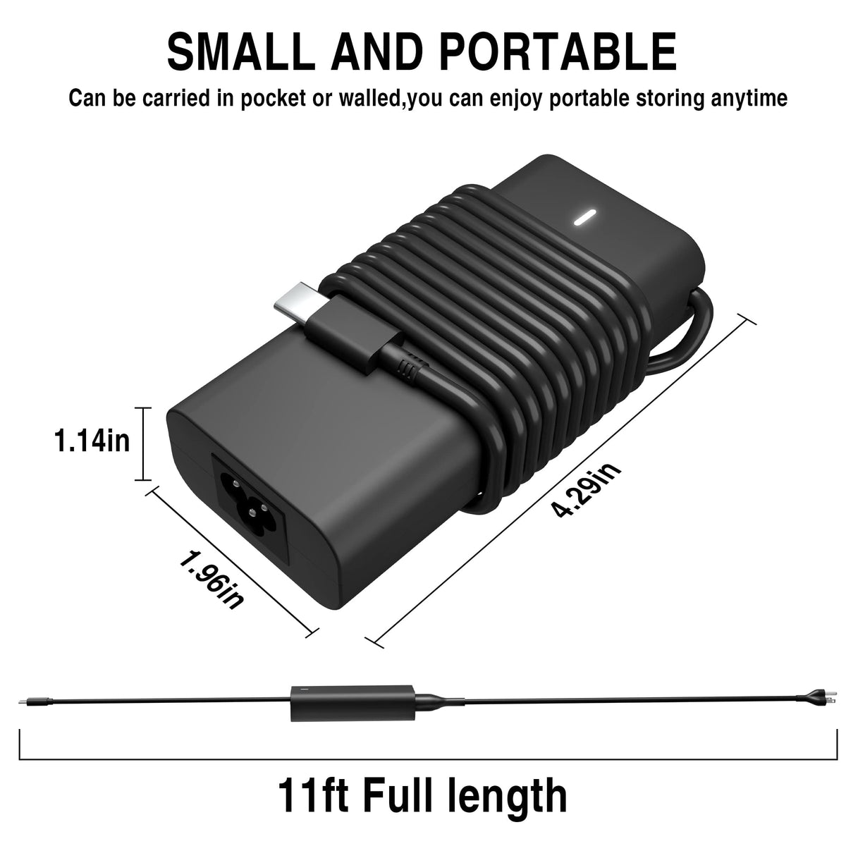 TUXIFPKU 65W USB C Laptop Charger for Dell Latitude Inspiron XPS Type C
