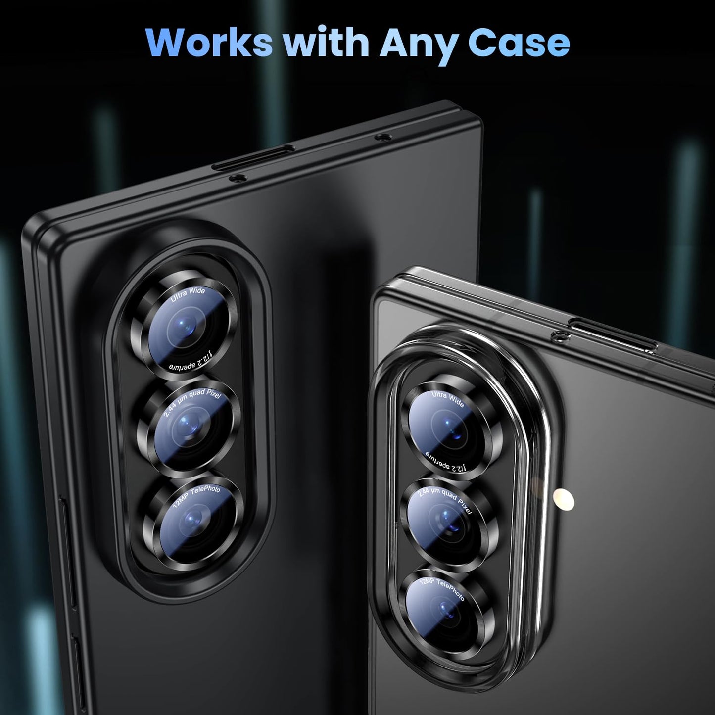 Uyiton for Samsung Galaxy Z Fold 7 Camera Lens Protector, Unique Design