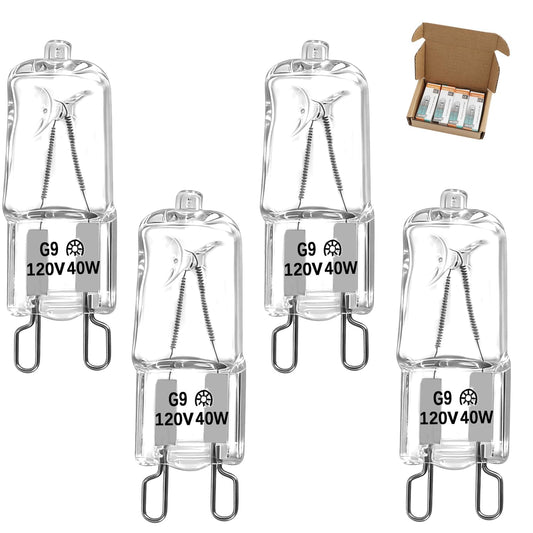 SDRZJX Range Hood Light Bulbs, 120V 40W G9, 4PCS