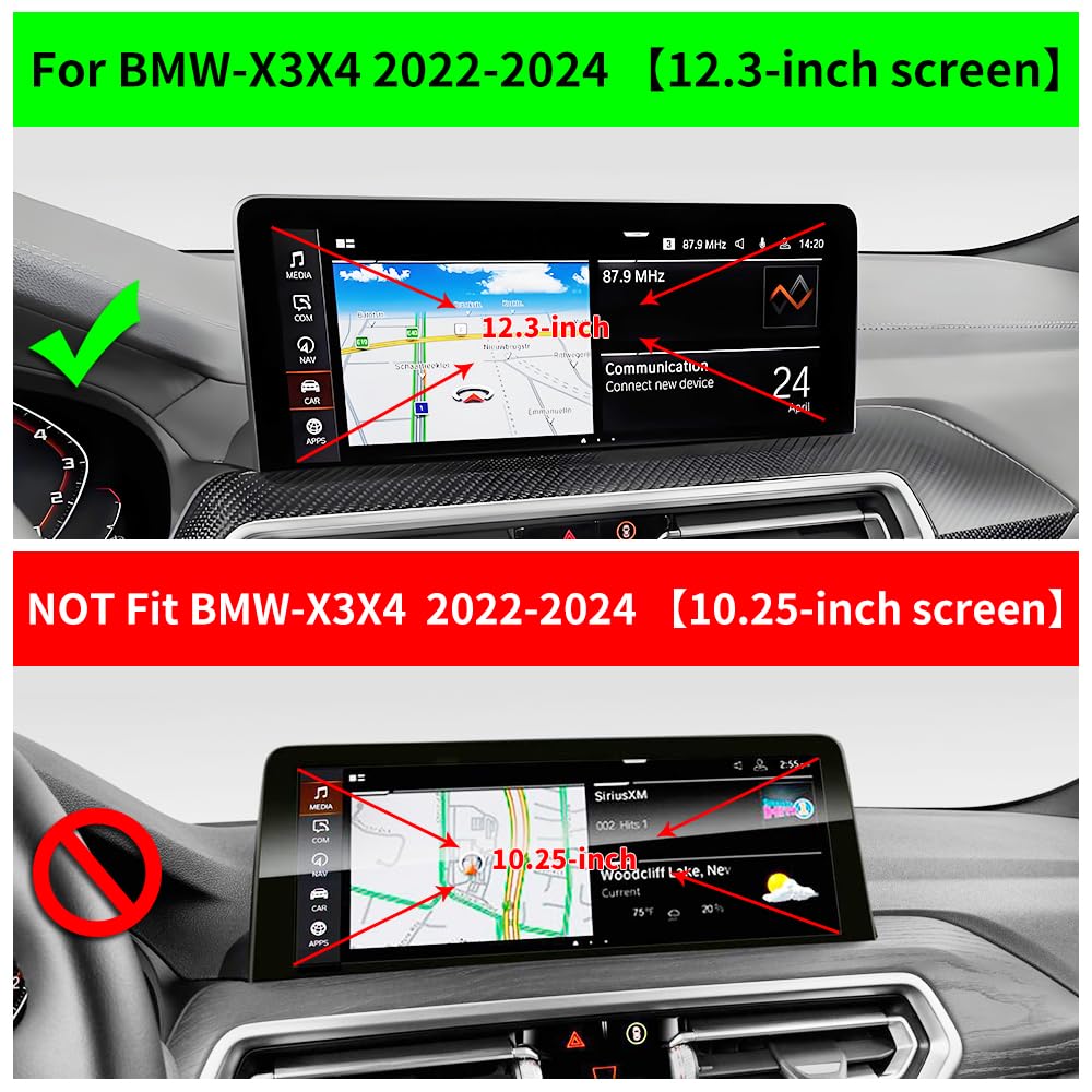 Car Phone Holder for BMW X3 2022-2024?X3 M 2022-2024?X4 2022-2025?X4 M 2022-2024?12.3 inch Screen? Auto Accessories Navigation Bracket Interior Mobile
