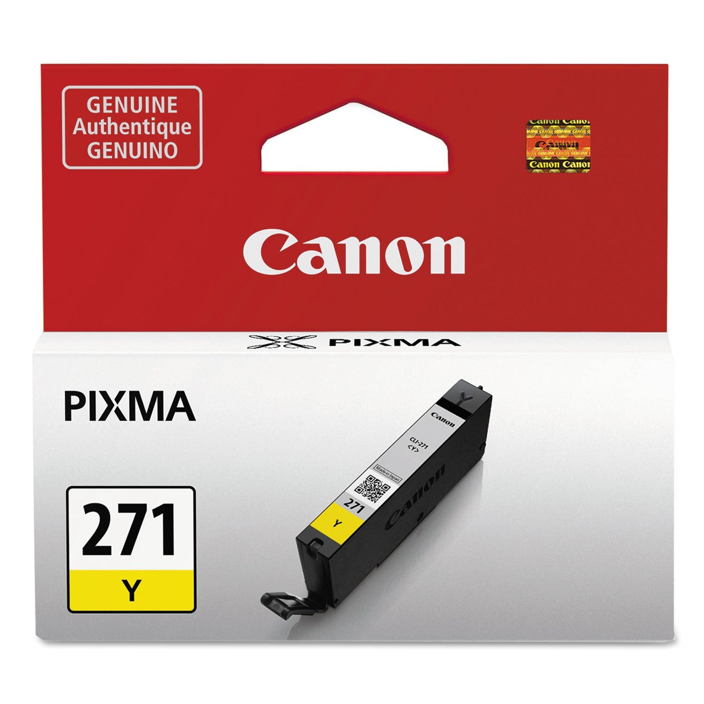 Canon 0393C001 (CLI-271) Ink Cartridge, Yellow - in Retail Packaging