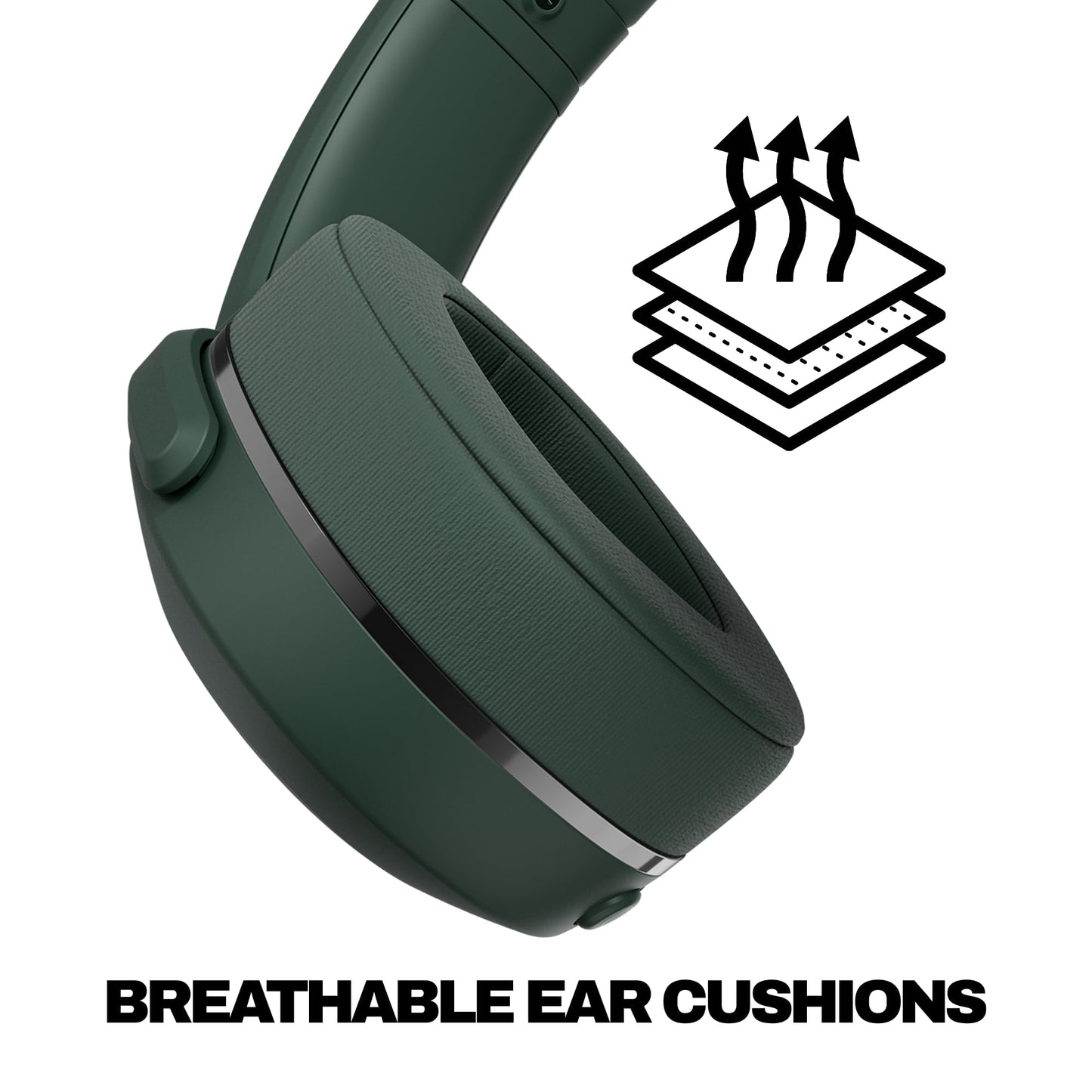 Skullcandy Crusher 540 Active Wireless Sensory Bass Headphones - Forest