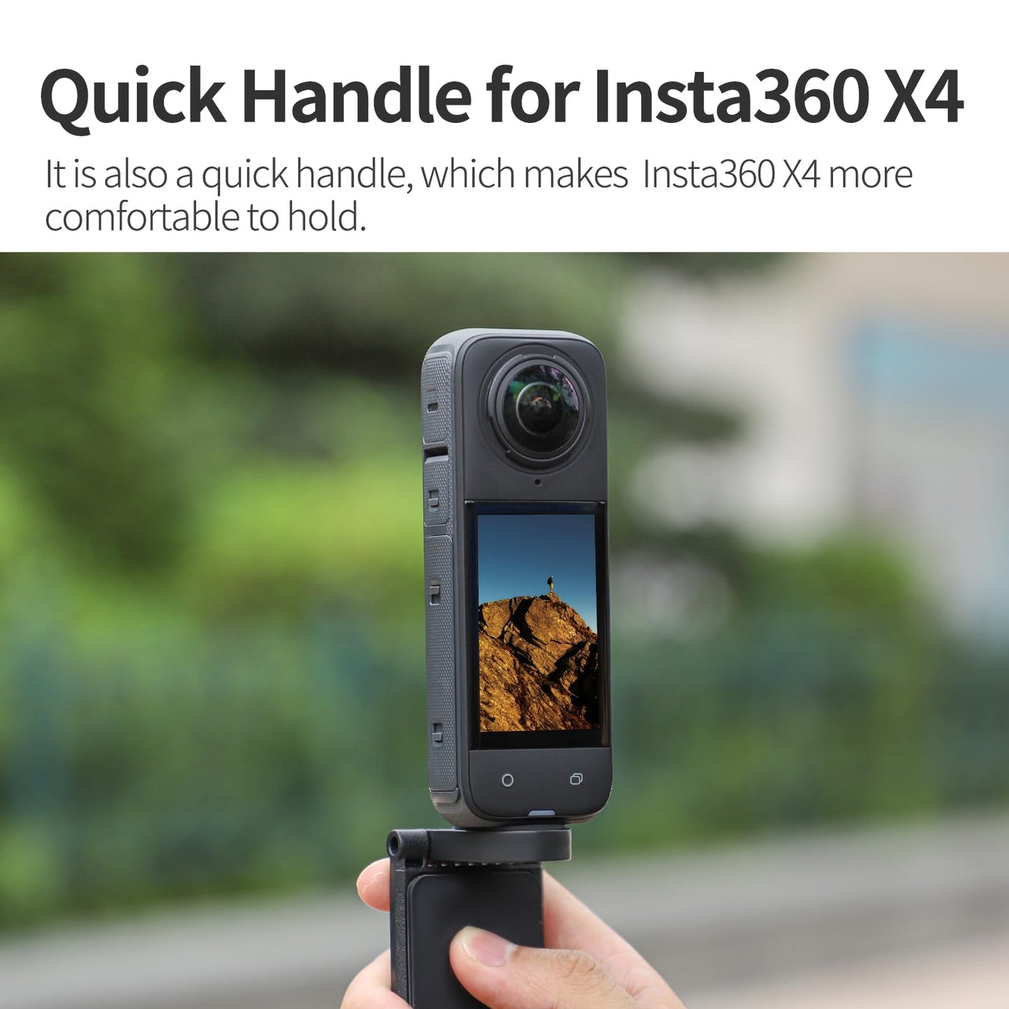 Fergio Magnetic Foldable Quick-Release Mount Adapter for Insta360 X5/X4 - L-Shaped Horizontal/Vertical Bracket Accessory