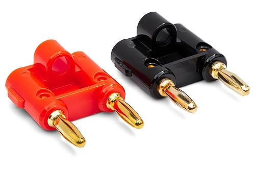 Hosa BNA-100 Connector, Dual Banana, 2 Pieces