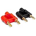 Hosa BNA-100 Connector, Dual Banana, 2 Pieces