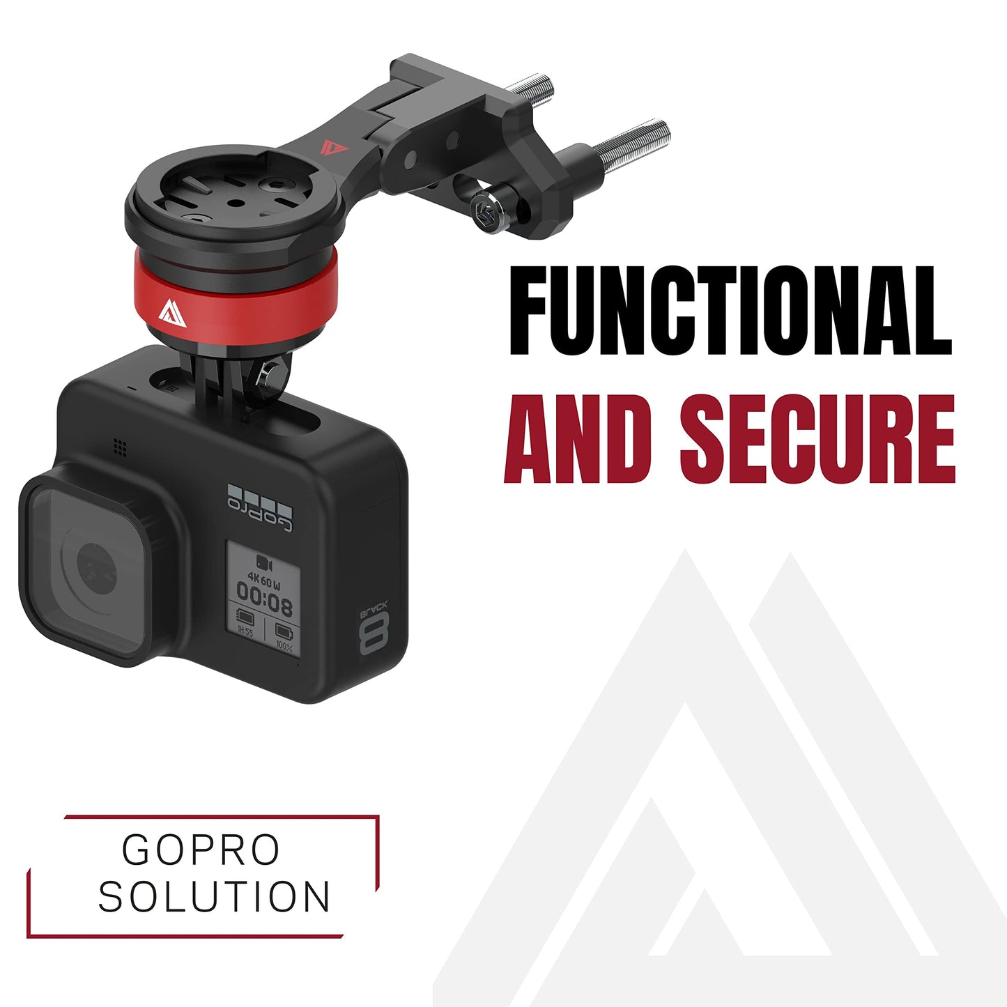 TG03 Adapter for KOM Cycling Quick Release Series CM06 Mount, Stem Mount, Integrated Mount (Red TG03 Adapter)