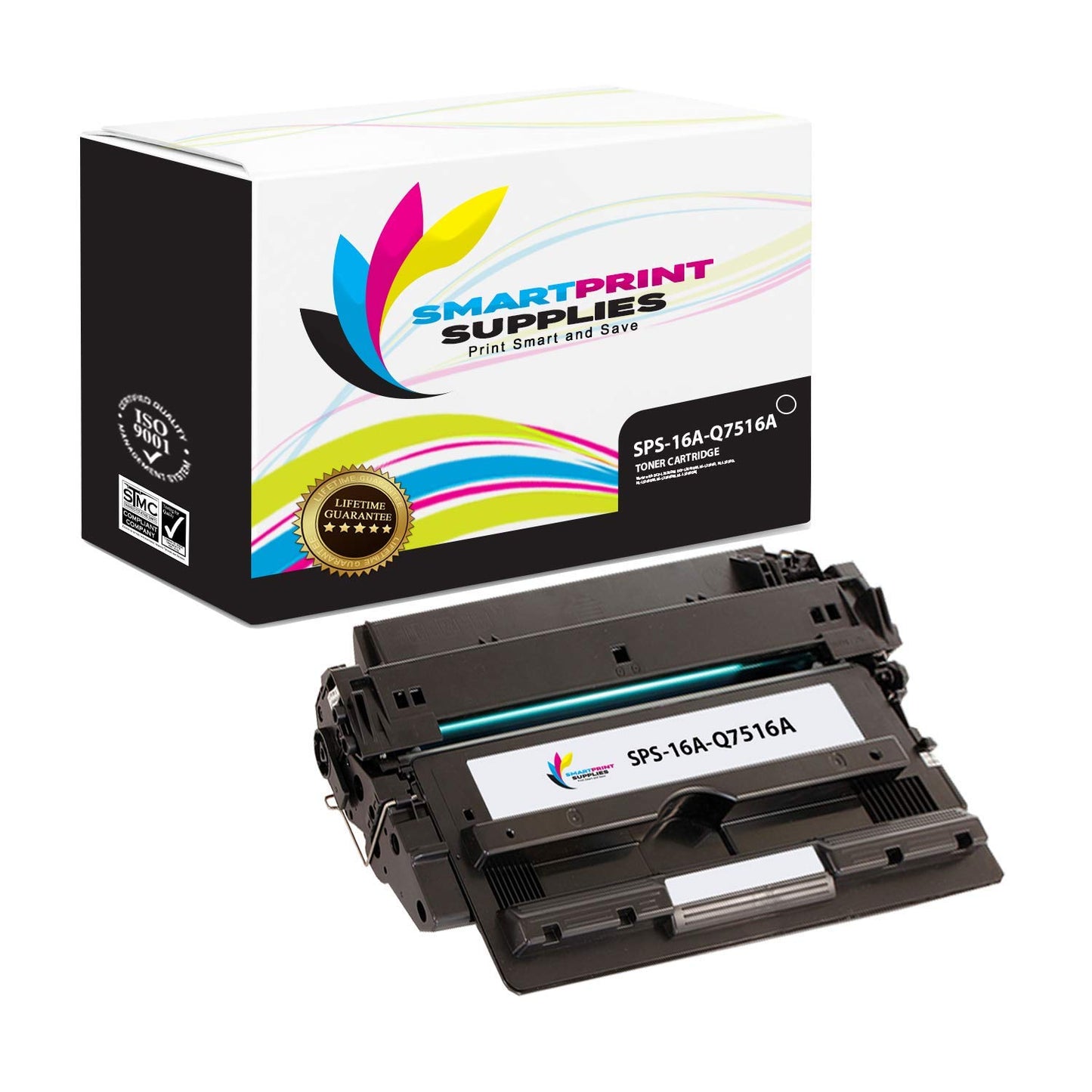 Smart Print Supplies Compatible 16A Q7516A Black Toner Cartridge Replacement for HP Laserjet 5200 Printers (12,000 Pages)