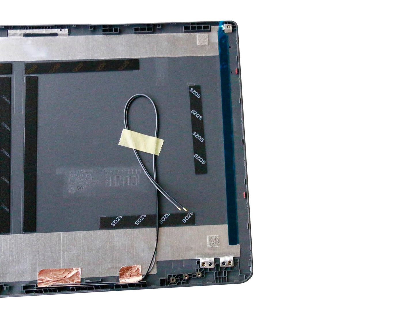 RGBBYTE Laptop LCD Back Cover & Hinges Silver Gray for Lenovo IdeaPad 3-15ALC6 82KU 3-15ADA6 82KR 3-15ITL6 82H8 3 15ABA7 82RN 3 15IAU7 82RK 5CB1B60414