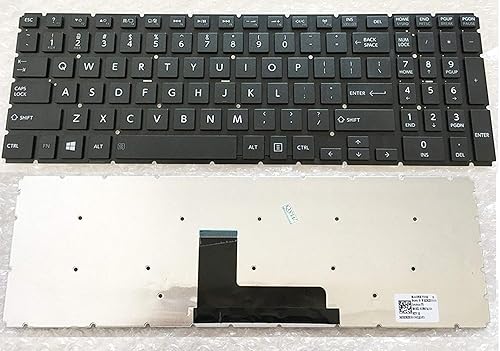 wangpeng® New US Laptop Keyboard for Toshiba Satellite C55T-C5300 C55T-C5224 C55-C5270 Laptop US Keyboard Black