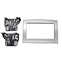 Silver Double Din Dash Kit Compatible with Dodge Ram 2006-2010 Truck Car Stereo Radio Install Kit