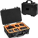 GYXZ Protective Camera Case 11.8 X 7.5 X 4.3 Inch Shockproof Water-resistant with Adjustable Dividers (Can hold cameras, pistols, gear, equipment)