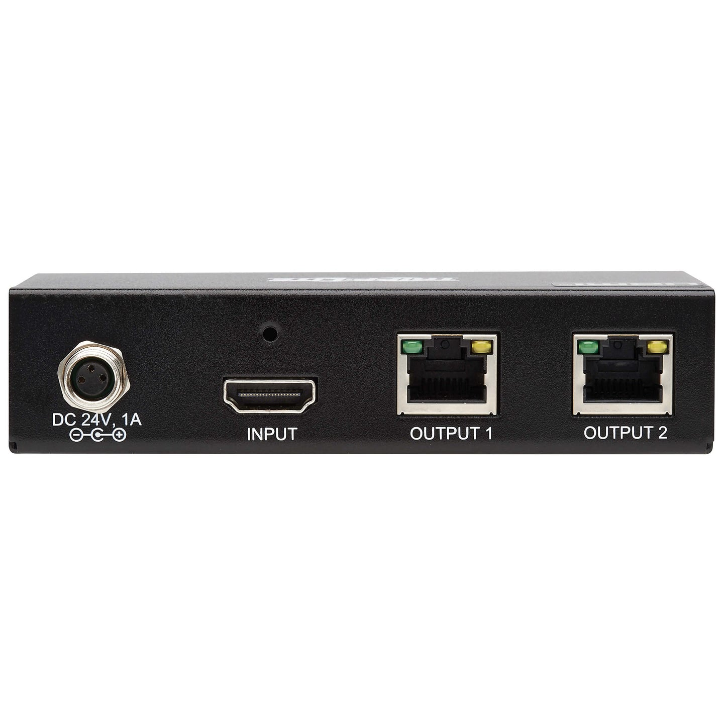 Tripp Lite HDMI Over Ethernet Cat6 Extender Kit, Splitter/2x Pigtail Receivers - Up to 230 feet or 70.1 Meters - 4K 60Hz Video HDR, 4:4:4, PoC, TAA