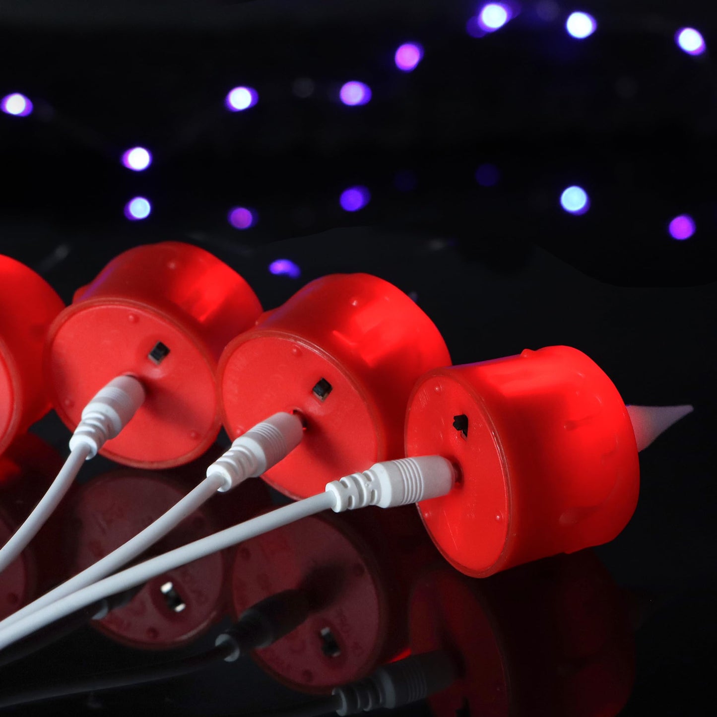Yunsheng 12PCS Red Rechargeable LED Tea Lights Candles with Remote, 3D Wick Flickering Flameless Votive Tea Lights, Warm White Electric Fake Candles