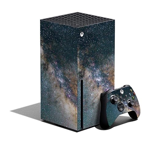 Mighty Skins Skin Compatible with Xbox Series X Bundle - Galactic Landscape | Protective, Durable, and Unique Vinyl Decal wrap Cover | Easy to Apply