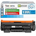 TONTINTA [with CHIP] 138X W1380X ( 138A W1380A ) Compatible Toner Cartridge High Capacity Black for 3001 3001dw MFP 3101 3101sdw 3101fdw, Not