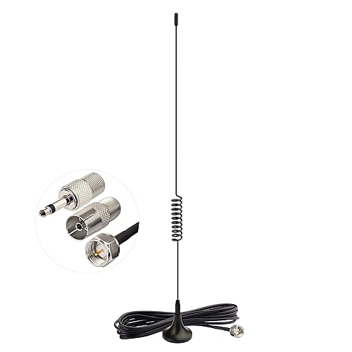 Bingfu FM Radio Antenna Magnetic Base FM Antenna for Stereo Receiver Indoor Pioneer Onkyo Yamaha Marantz Sherwood Bose Wave Music System Home Stereo