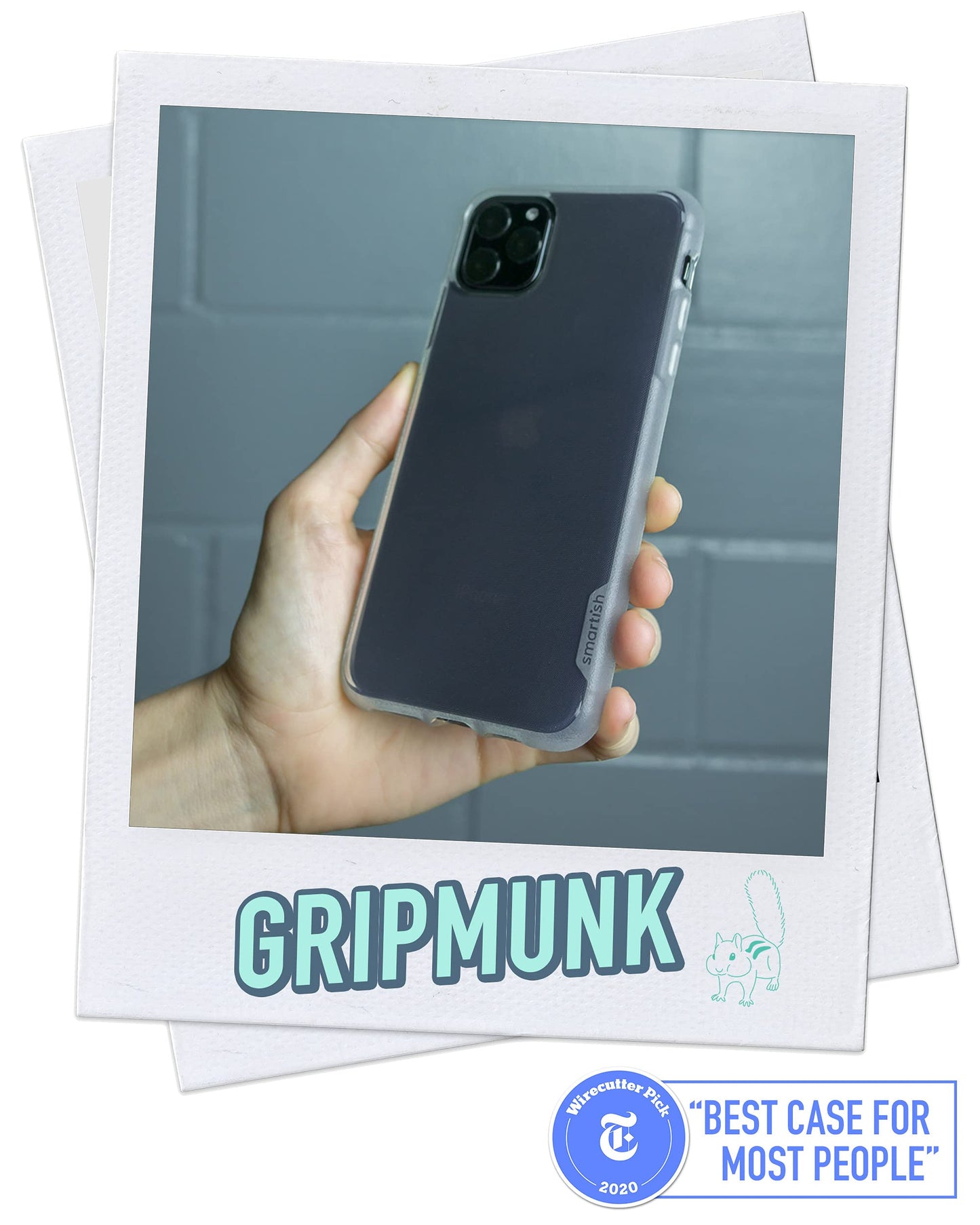 Smartish iPhone 11 Pro Slim Case - Gripmunk [Lightweight + Protective] Thin Cover (Silk) - Nothin' to Hide