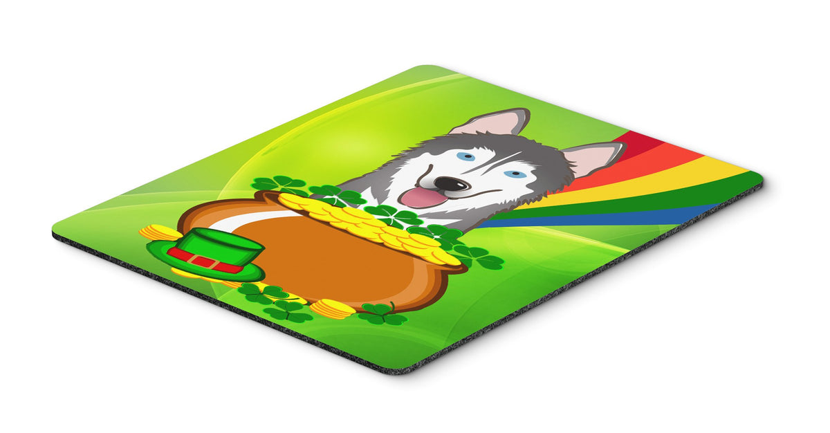 Caroline's Treasures BB1962MP Alaskan Malamute St. Patrick's Day Mouse Pad, Hot Pad or Trivet for Home Office Gaming Working Computers Laptop Mouse