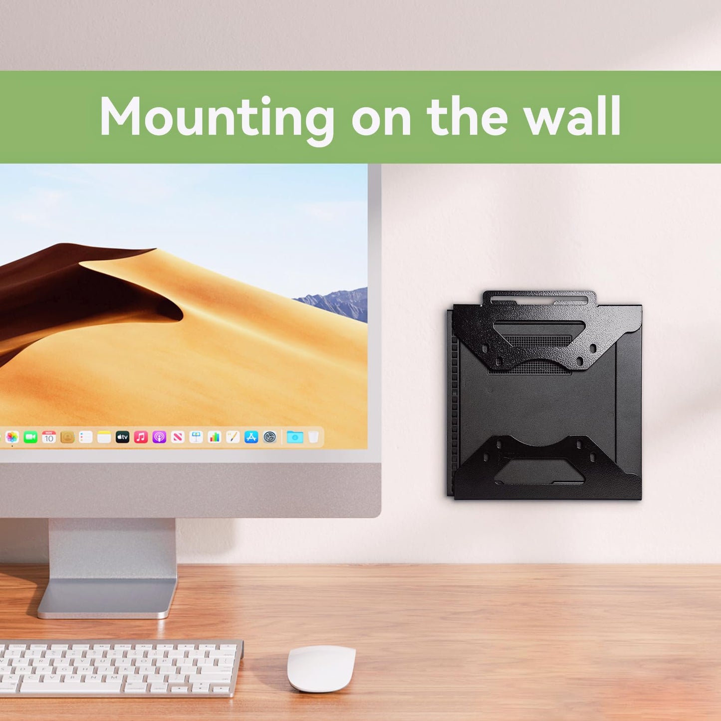Fbyuitap Mini PC Mount Compatible with Lenovo Thinkcentre Tiny M90q Gen3, M90q Gen 2,M80q Gen3, M75q Gen2,M70q Gen 2, M70q VESA Mount Adapter Wall