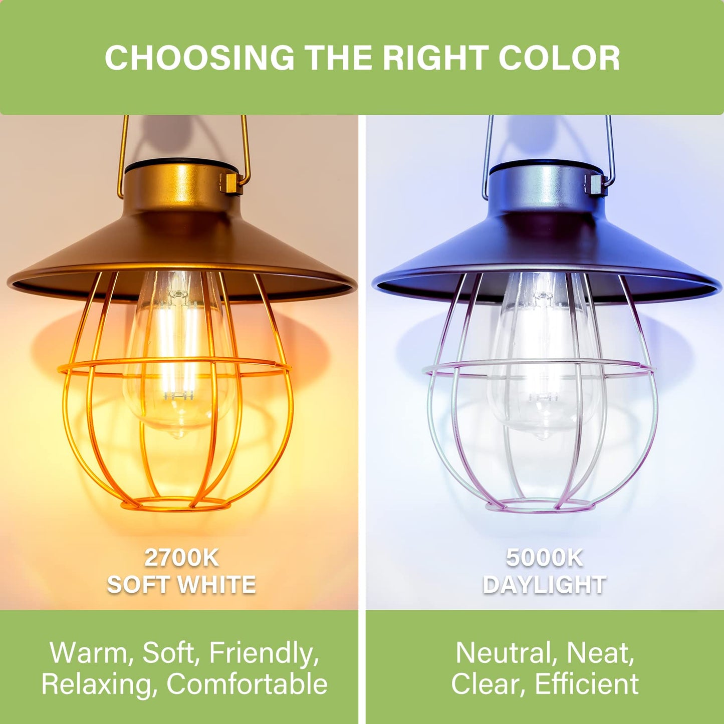 Sigalux Edison Bulbs, E26 LED Bulb ST58 Filament Clear Non-Dimmable Vintage Light Bulbs 60W Equivalent 700LM Daylight White 5000K 15, 000hrs 4 Pack