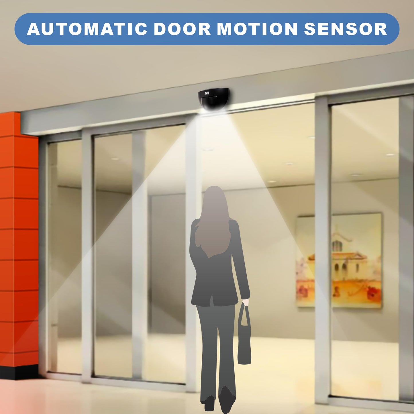 UHPPOTE Automatic Door Motion Sensor Microwave Detector for Autodoor Access Control