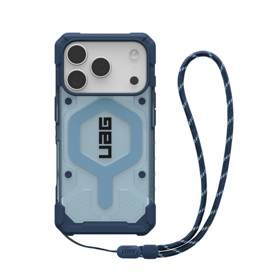 URBAN ARMOR GEAR UAG Designed for iPhone 17 Pro Case Pathfinder Clear + Wrist Lanyard Bundle - Compatible with MagSafe Military Grade Protective