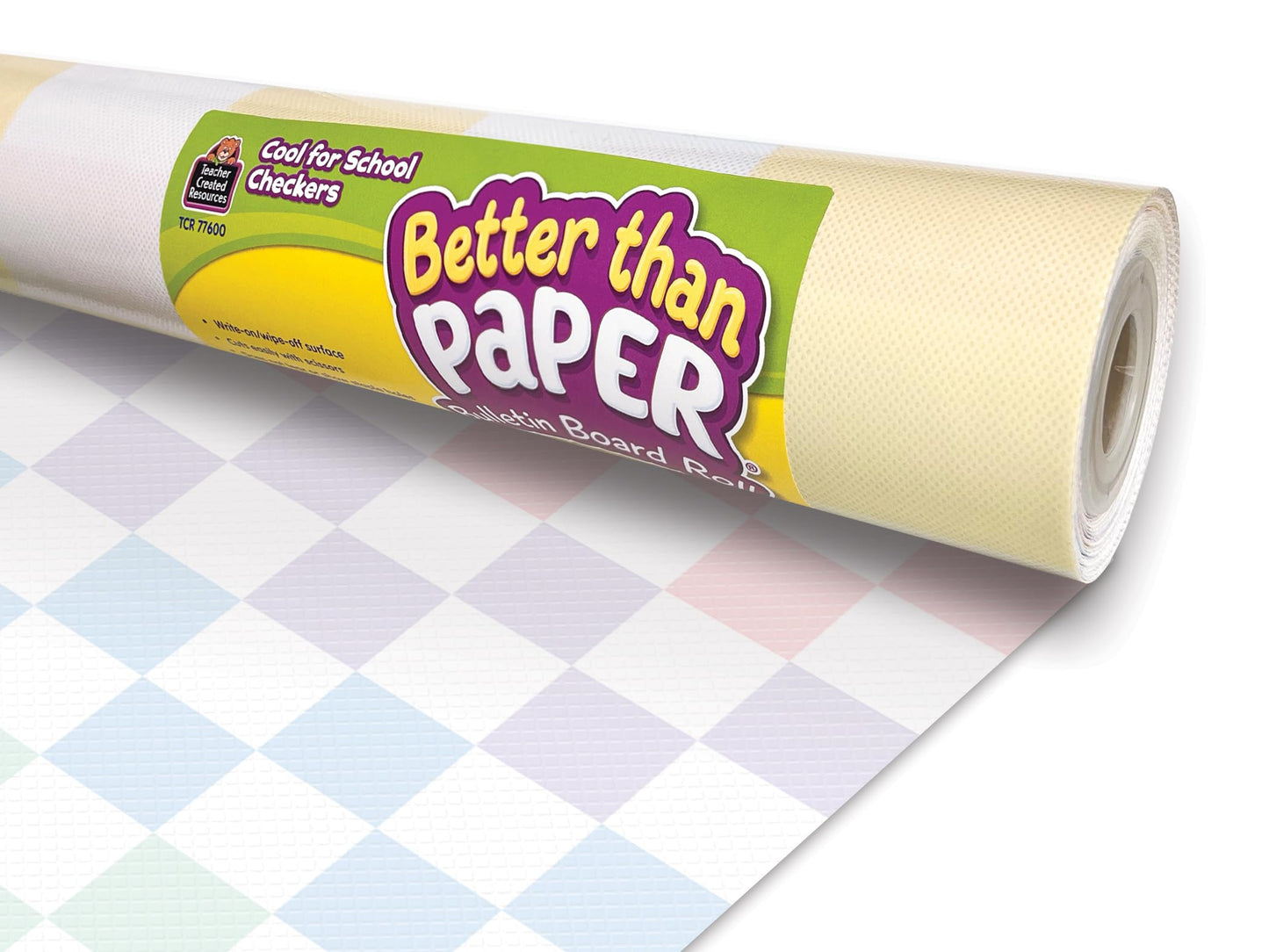 Teacher Created Resources Cool for School Checkers Better Than Paper® Bulletin Board Roll (TCR77600)