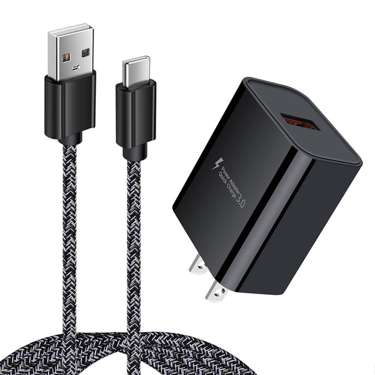 Type C Charger Fast Charging Wall Plug Block USB C Cord C Type Charger Fast Charge Cable 3ft for Samsung Galaxy S26/S23 Ultra/S23/S22 Ultra/S21